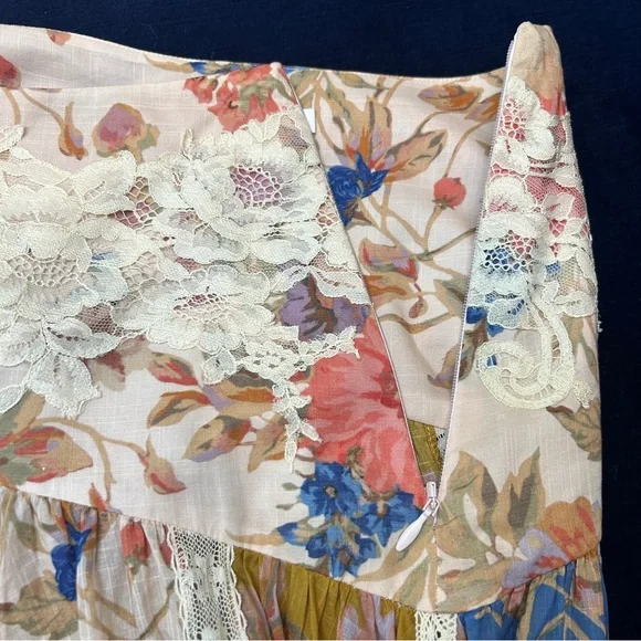 Zimmermann August Asymmetric Lace Skirt - Picture 10 of 13